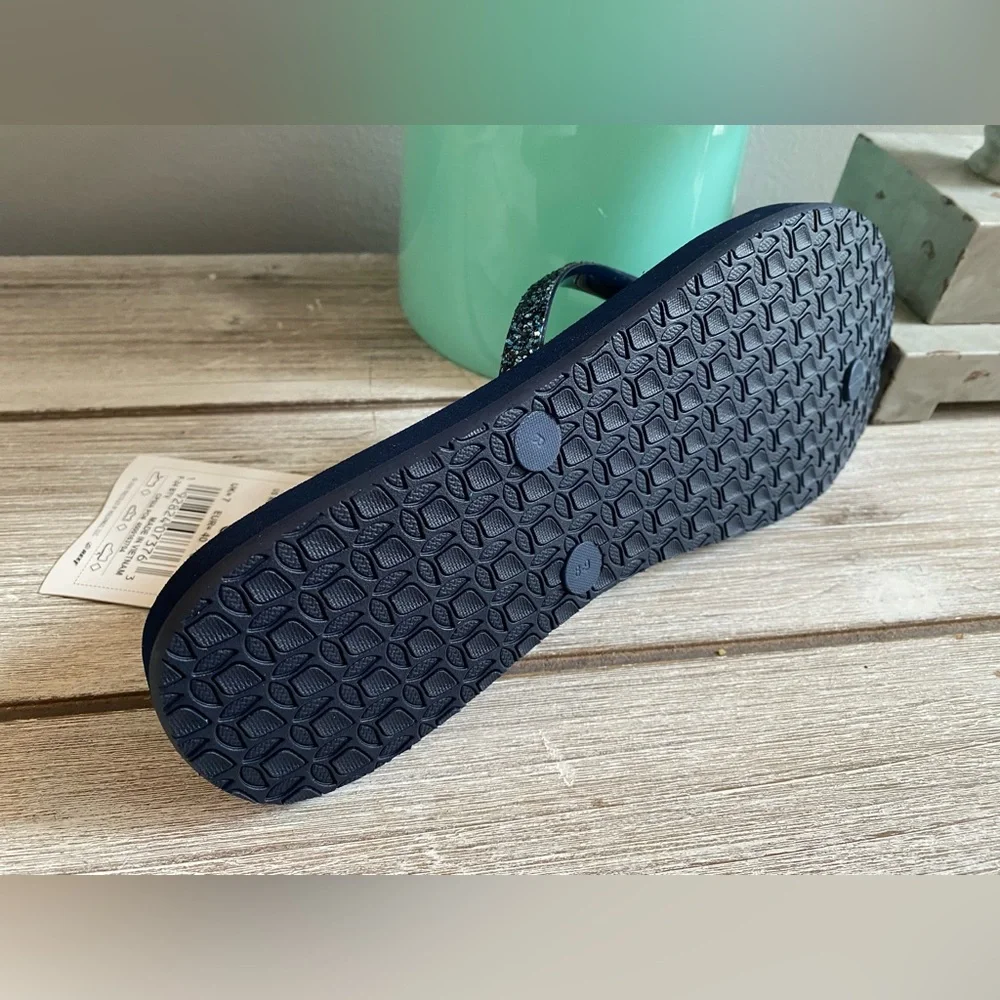 Reef Stargazer Flip-Flops ✨ Mermaid Size 9 | dark navy blue + sparkles - Picture 5 of 11